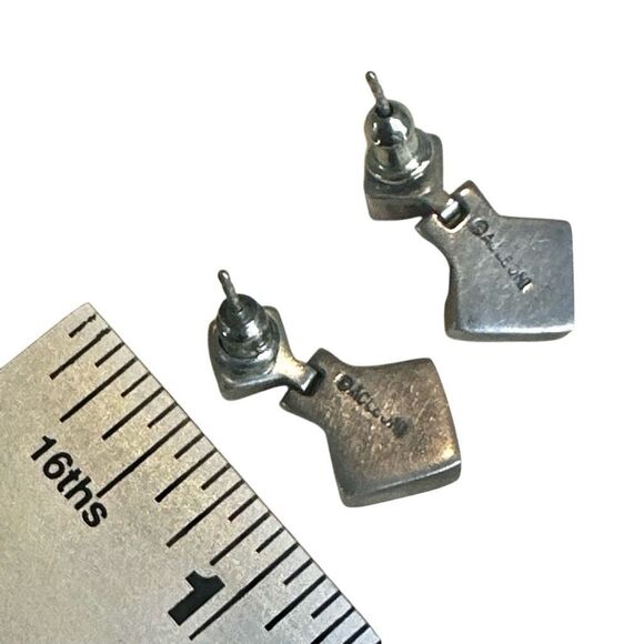 ACLEONI Sterling Silver Peridot, Malachite & Mother of Pearl Drop Earrings - Picture 7 of 12